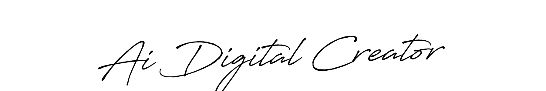 It looks lik you need a new signature style for name Ai Digital Creator. Design unique handwritten (Antro_Vectra_Bolder) signature with our free signature maker in just a few clicks. Ai Digital Creator signature style 7 images and pictures png