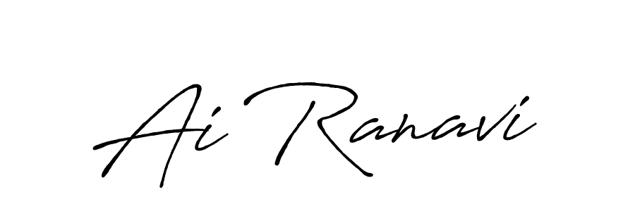 Create a beautiful signature design for name Ai Ranavi. With this signature (Antro_Vectra_Bolder) fonts, you can make a handwritten signature for free. Ai Ranavi signature style 7 images and pictures png