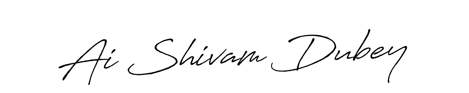 Similarly Antro_Vectra_Bolder is the best handwritten signature design. Signature creator online .You can use it as an online autograph creator for name Ai Shivam Dubey. Ai Shivam Dubey signature style 7 images and pictures png