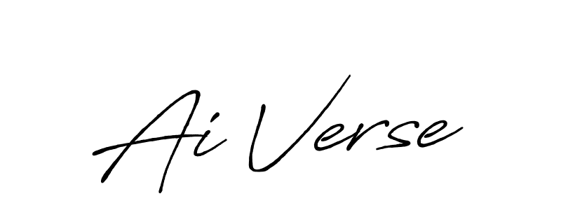 It looks lik you need a new signature style for name Ai Verse. Design unique handwritten (Antro_Vectra_Bolder) signature with our free signature maker in just a few clicks. Ai Verse signature style 7 images and pictures png