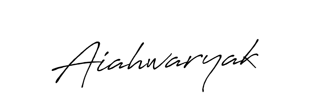 How to make Aiahwaryak signature? Antro_Vectra_Bolder is a professional autograph style. Create handwritten signature for Aiahwaryak name. Aiahwaryak signature style 7 images and pictures png