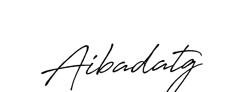 How to make Aibadatg name signature. Use Antro_Vectra_Bolder style for creating short signs online. This is the latest handwritten sign. Aibadatg signature style 7 images and pictures png