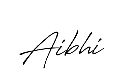 Use a signature maker to create a handwritten signature online. With this signature software, you can design (Antro_Vectra_Bolder) your own signature for name Aibhi. Aibhi signature style 7 images and pictures png