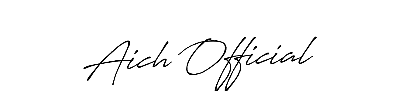 This is the best signature style for the Aich Official name. Also you like these signature font (Antro_Vectra_Bolder). Mix name signature. Aich Official signature style 7 images and pictures png