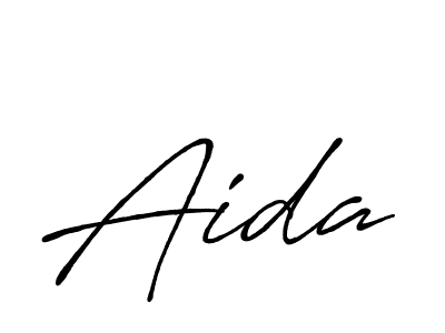 Similarly Antro_Vectra_Bolder is the best handwritten signature design. Signature creator online .You can use it as an online autograph creator for name Aida. Aida signature style 7 images and pictures png