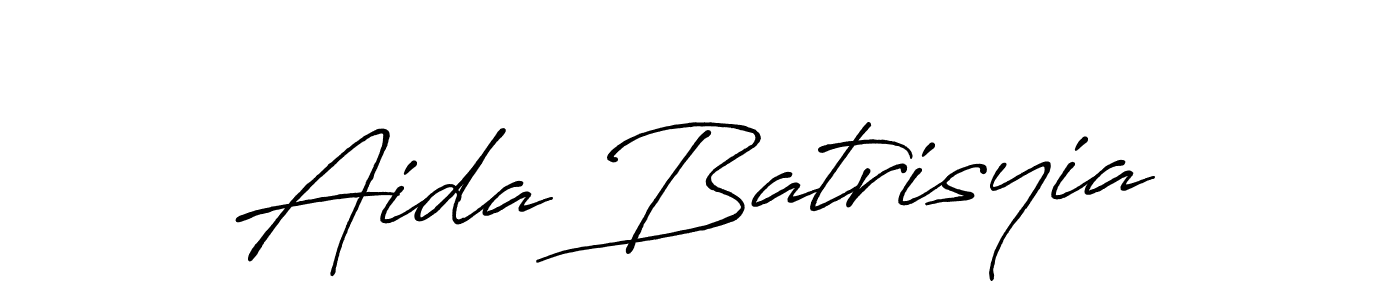 The best way (Antro_Vectra_Bolder) to make a short signature is to pick only two or three words in your name. The name Aida Batrisyia include a total of six letters. For converting this name. Aida Batrisyia signature style 7 images and pictures png