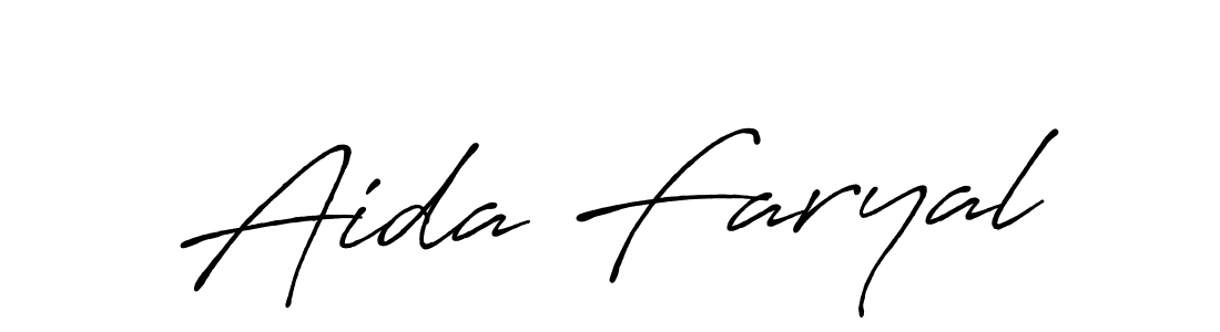 Make a short Aida Faryal signature style. Manage your documents anywhere anytime using Antro_Vectra_Bolder. Create and add eSignatures, submit forms, share and send files easily. Aida Faryal signature style 7 images and pictures png