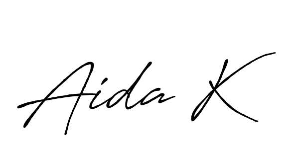 You can use this online signature creator to create a handwritten signature for the name Aida K. This is the best online autograph maker. Aida K signature style 7 images and pictures png