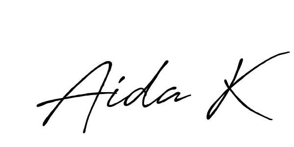 This is the best signature style for the Aida K name. Also you like these signature font (Antro_Vectra_Bolder). Mix name signature. Aida K signature style 7 images and pictures png