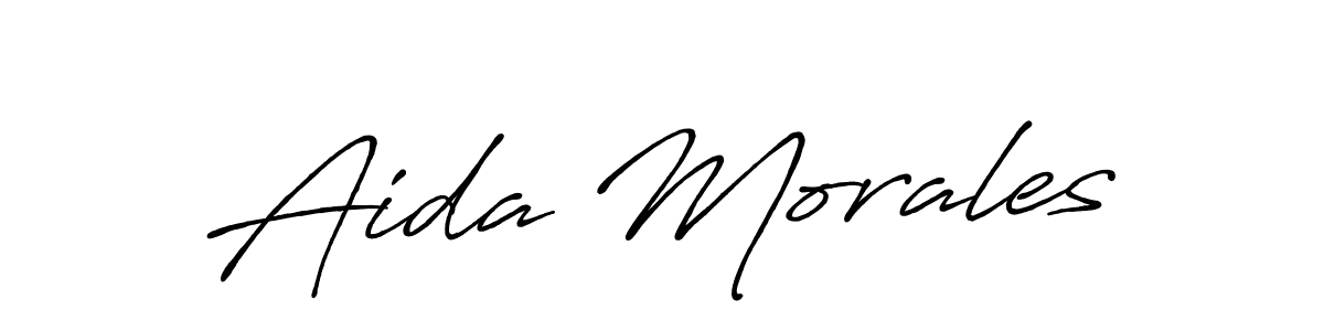 The best way (Antro_Vectra_Bolder) to make a short signature is to pick only two or three words in your name. The name Aida Morales include a total of six letters. For converting this name. Aida Morales signature style 7 images and pictures png