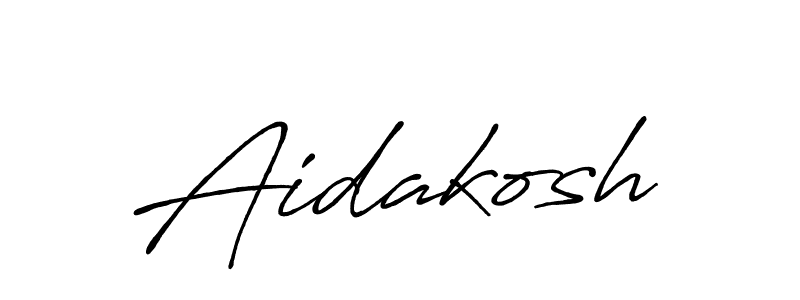 How to make Aidakosh signature? Antro_Vectra_Bolder is a professional autograph style. Create handwritten signature for Aidakosh name. Aidakosh signature style 7 images and pictures png