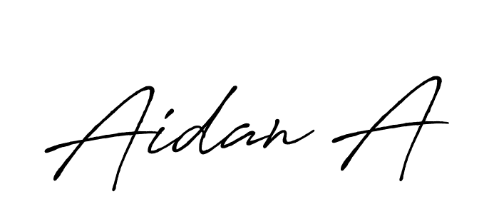 Here are the top 10 professional signature styles for the name Aidan A. These are the best autograph styles you can use for your name. Aidan A signature style 7 images and pictures png