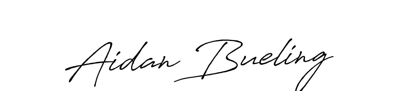 Similarly Antro_Vectra_Bolder is the best handwritten signature design. Signature creator online .You can use it as an online autograph creator for name Aidan Bueling. Aidan Bueling signature style 7 images and pictures png