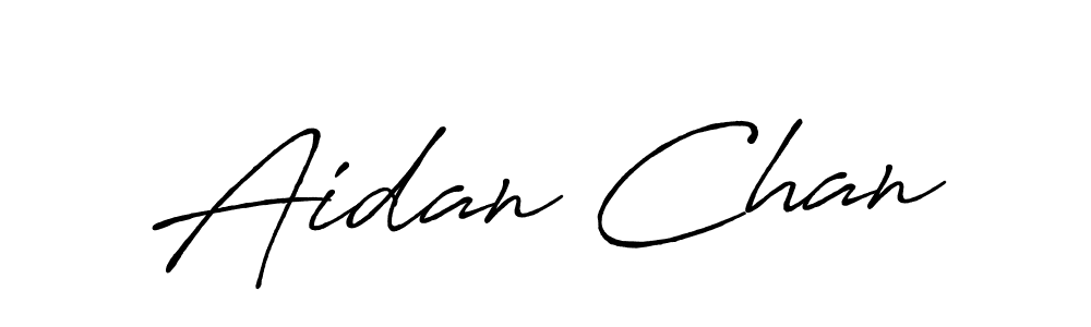 Design your own signature with our free online signature maker. With this signature software, you can create a handwritten (Antro_Vectra_Bolder) signature for name Aidan Chan. Aidan Chan signature style 7 images and pictures png