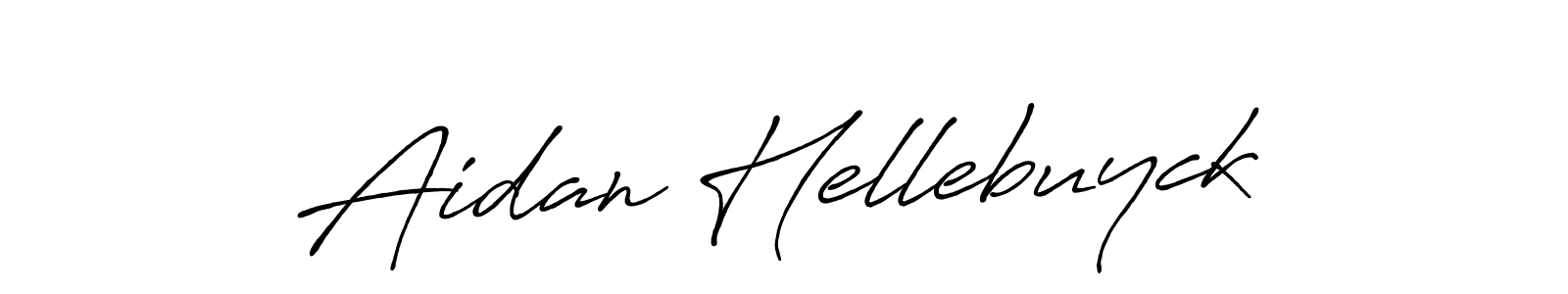 Aidan Hellebuyck stylish signature style. Best Handwritten Sign (Antro_Vectra_Bolder) for my name. Handwritten Signature Collection Ideas for my name Aidan Hellebuyck. Aidan Hellebuyck signature style 7 images and pictures png