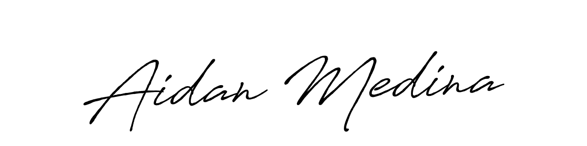 How to make Aidan Medina signature? Antro_Vectra_Bolder is a professional autograph style. Create handwritten signature for Aidan Medina name. Aidan Medina signature style 7 images and pictures png