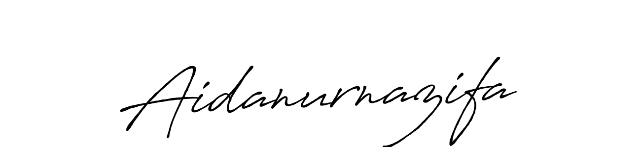 Aidanurnazifa stylish signature style. Best Handwritten Sign (Antro_Vectra_Bolder) for my name. Handwritten Signature Collection Ideas for my name Aidanurnazifa. Aidanurnazifa signature style 7 images and pictures png