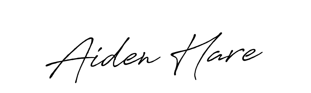 How to make Aiden Hare name signature. Use Antro_Vectra_Bolder style for creating short signs online. This is the latest handwritten sign. Aiden Hare signature style 7 images and pictures png