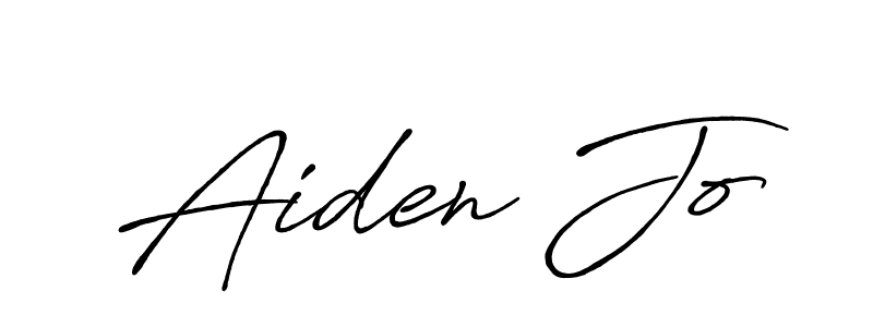 Also You can easily find your signature by using the search form. We will create Aiden Jo name handwritten signature images for you free of cost using Antro_Vectra_Bolder sign style. Aiden Jo signature style 7 images and pictures png