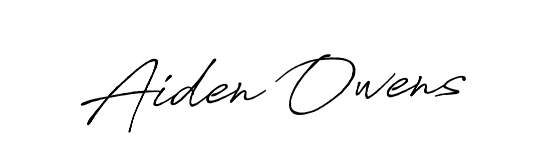 Design your own signature with our free online signature maker. With this signature software, you can create a handwritten (Antro_Vectra_Bolder) signature for name Aiden Owens. Aiden Owens signature style 7 images and pictures png