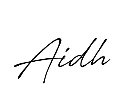 Aidh stylish signature style. Best Handwritten Sign (Antro_Vectra_Bolder) for my name. Handwritten Signature Collection Ideas for my name Aidh. Aidh signature style 7 images and pictures png