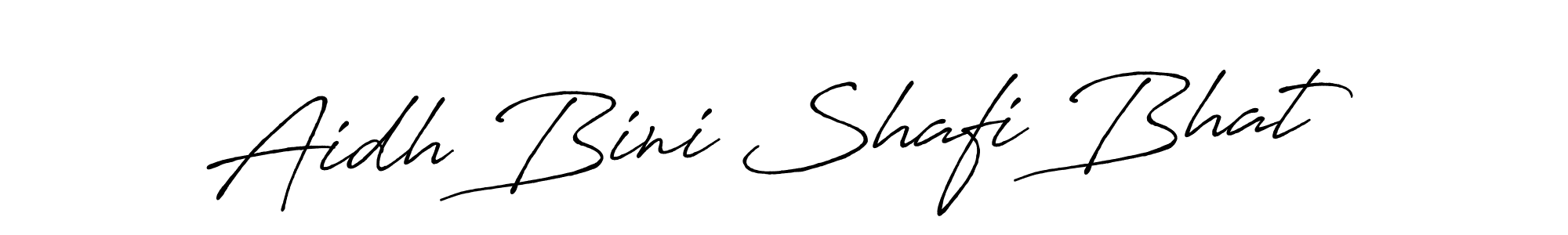 How to make Aidh Bini Shafi Bhat name signature. Use Antro_Vectra_Bolder style for creating short signs online. This is the latest handwritten sign. Aidh Bini Shafi Bhat signature style 7 images and pictures png
