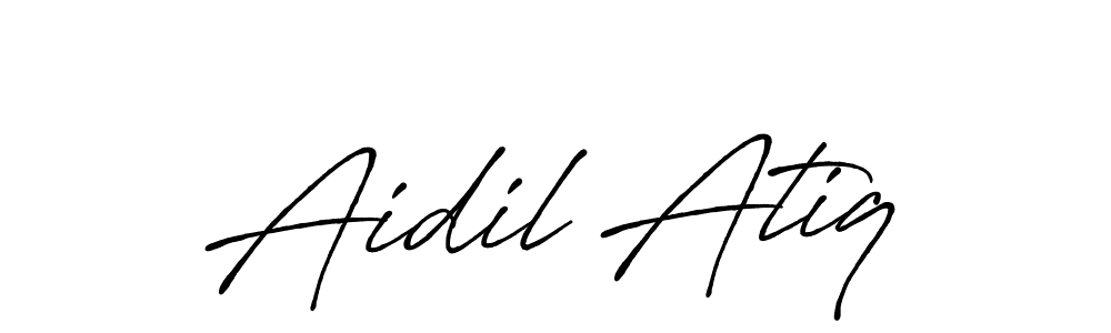 You should practise on your own different ways (Antro_Vectra_Bolder) to write your name (Aidil Atiq) in signature. don't let someone else do it for you. Aidil Atiq signature style 7 images and pictures png