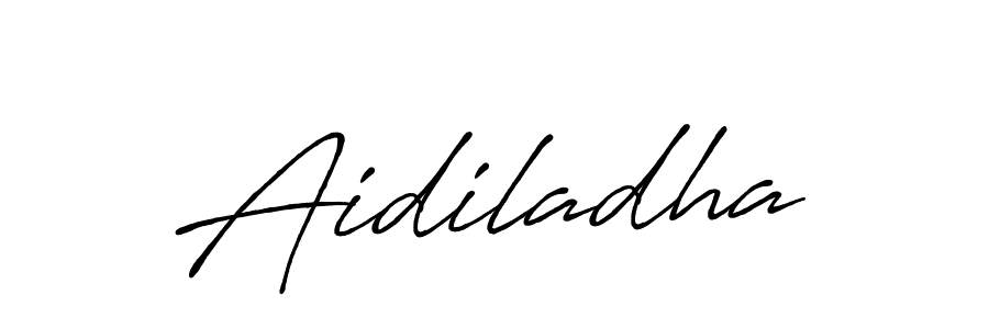 Design your own signature with our free online signature maker. With this signature software, you can create a handwritten (Antro_Vectra_Bolder) signature for name Aidiladha. Aidiladha signature style 7 images and pictures png
