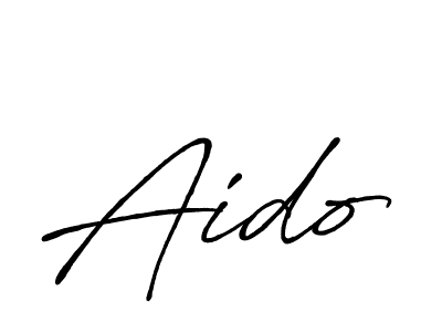 Create a beautiful signature design for name Aido. With this signature (Antro_Vectra_Bolder) fonts, you can make a handwritten signature for free. Aido signature style 7 images and pictures png