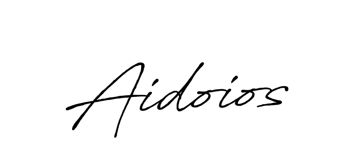 Make a beautiful signature design for name Aidoios. With this signature (Antro_Vectra_Bolder) style, you can create a handwritten signature for free. Aidoios signature style 7 images and pictures png