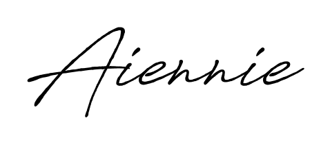 Elevate your brand with a stunning Aiennie eSignature. The Antro_Vectra_Bolder style provides a balanced, flowing aesthetic for everyday signing. Aiennie signature style 7 images and pictures png