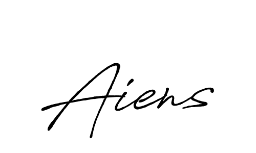 Similarly Antro_Vectra_Bolder is the best handwritten signature design. Signature creator online .You can use it as an online autograph creator for name Aiens. Aiens signature style 7 images and pictures png