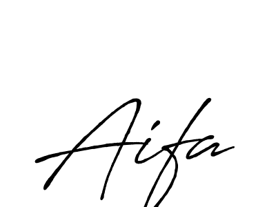 Make a beautiful signature design for name Aifa. With this signature (Antro_Vectra_Bolder) style, you can create a handwritten signature for free. Aifa signature style 7 images and pictures png