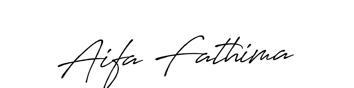 Use a signature maker to create a handwritten signature online. With this signature software, you can design (Antro_Vectra_Bolder) your own signature for name Aifa Fathima. Aifa Fathima signature style 7 images and pictures png