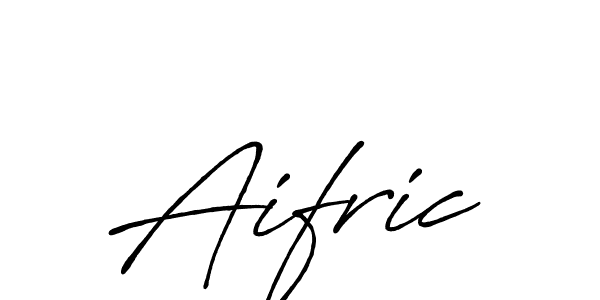 How to make Aifric signature? Antro_Vectra_Bolder is a professional autograph style. Create handwritten signature for Aifric name. Aifric signature style 7 images and pictures png