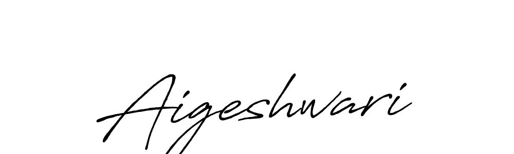 Design your own signature with our free online signature maker. With this signature software, you can create a handwritten (Antro_Vectra_Bolder) signature for name Aigeshwari. Aigeshwari signature style 7 images and pictures png
