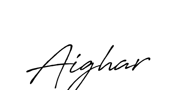 Use a signature maker to create a handwritten signature online. With this signature software, you can design (Antro_Vectra_Bolder) your own signature for name Aighar. Aighar signature style 7 images and pictures png