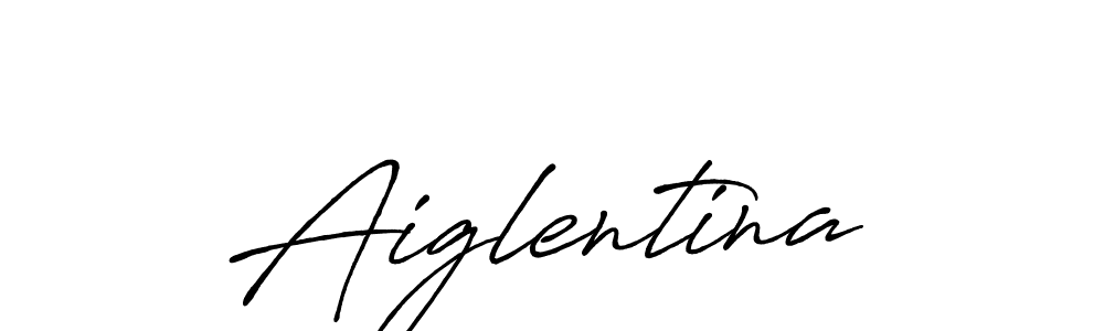 Make a beautiful signature design for name Aiglentina. With this signature (Antro_Vectra_Bolder) style, you can create a handwritten signature for free. Aiglentina signature style 7 images and pictures png