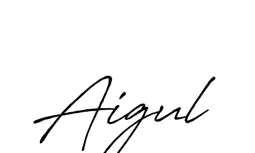 How to make Aigul name signature. Use Antro_Vectra_Bolder style for creating short signs online. This is the latest handwritten sign. Aigul signature style 7 images and pictures png