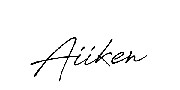 Use a signature maker to create a handwritten signature online. With this signature software, you can design (Antro_Vectra_Bolder) your own signature for name Aiiken. Aiiken signature style 7 images and pictures png