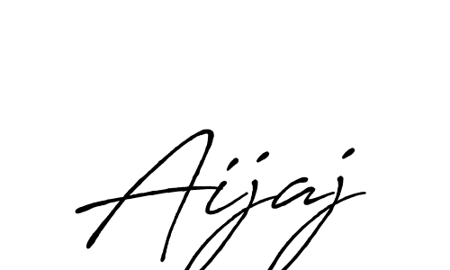 How to make Aijaj signature? Antro_Vectra_Bolder is a professional autograph style. Create handwritten signature for Aijaj name. Aijaj signature style 7 images and pictures png