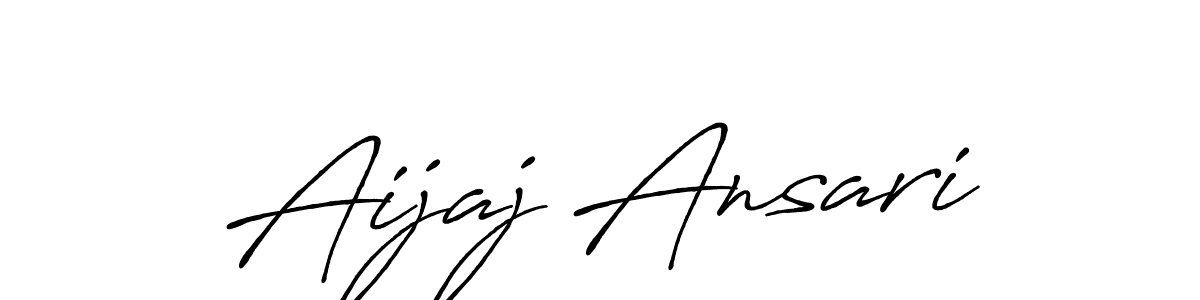 The best way (Antro_Vectra_Bolder) to make a short signature is to pick only two or three words in your name. The name Aijaj Ansari include a total of six letters. For converting this name. Aijaj Ansari signature style 7 images and pictures png