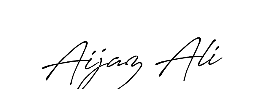 Design your own signature with our free online signature maker. With this signature software, you can create a handwritten (Antro_Vectra_Bolder) signature for name Aijaz Ali. Aijaz Ali signature style 7 images and pictures png