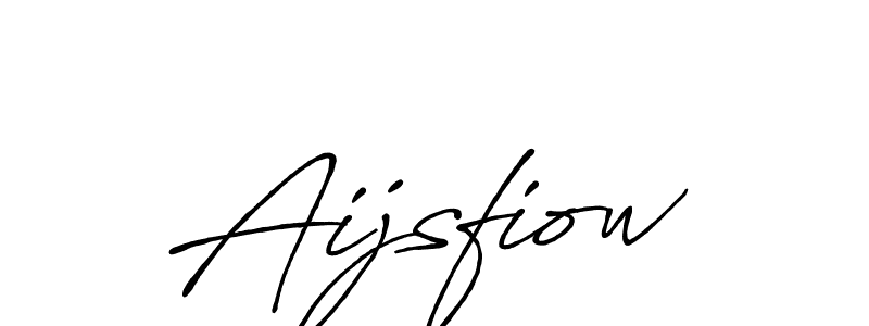 Make a beautiful signature design for name Aijsfiow. With this signature (Antro_Vectra_Bolder) style, you can create a handwritten signature for free. Aijsfiow signature style 7 images and pictures png