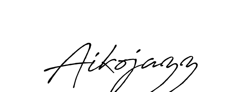 Also we have Aikojazz name is the best signature style. Create professional handwritten signature collection using Antro_Vectra_Bolder autograph style. Aikojazz signature style 7 images and pictures png