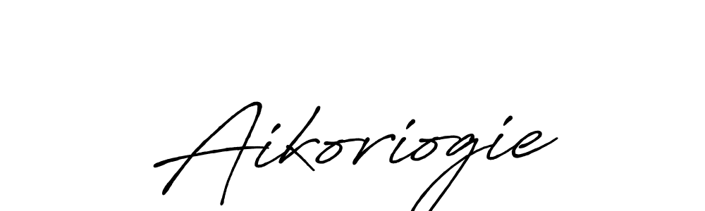 Also we have Aikoriogie name is the best signature style. Create professional handwritten signature collection using Antro_Vectra_Bolder autograph style. Aikoriogie signature style 7 images and pictures png