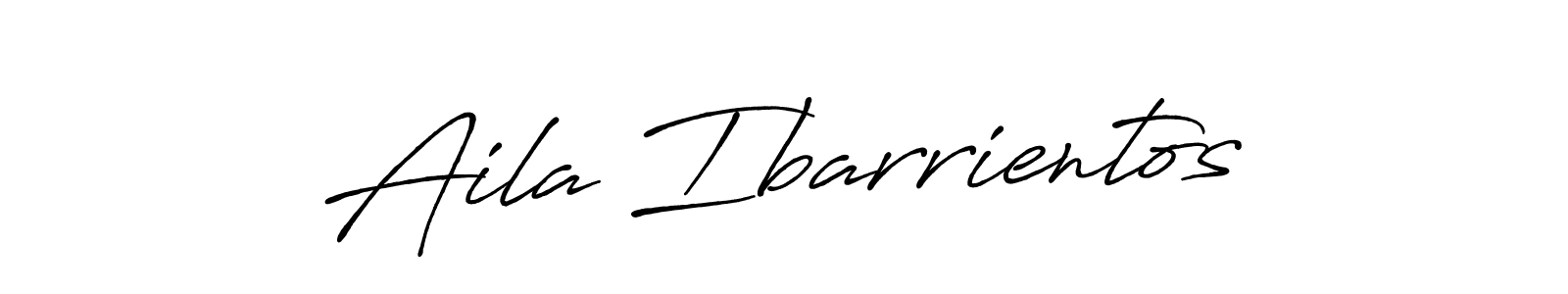 How to make Aila Ibarrientos name signature. Use Antro_Vectra_Bolder style for creating short signs online. This is the latest handwritten sign. Aila Ibarrientos signature style 7 images and pictures png