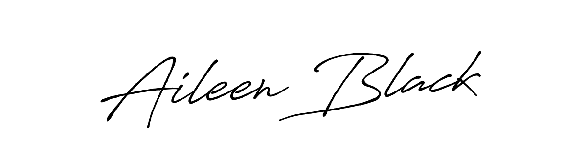 Make a beautiful signature design for name Aileen Black. With this signature (Antro_Vectra_Bolder) style, you can create a handwritten signature for free. Aileen Black signature style 7 images and pictures png