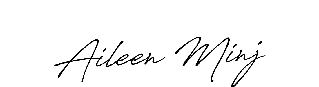 Make a beautiful signature design for name Aileen Minj. Use this online signature maker to create a handwritten signature for free. Aileen Minj signature style 7 images and pictures png