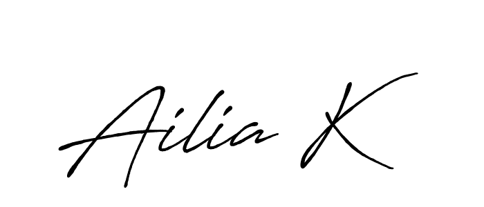 Once you've used our free online signature maker to create your best signature Antro_Vectra_Bolder style, it's time to enjoy all of the benefits that Ailia K name signing documents. Ailia K signature style 7 images and pictures png